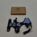 PoyPet No Pull Dog Harness, No Choke Front Clip Dog Reflective Harness, Adjustable Soft Padded Pet Vest with Easy Control Handle for Small to Large Dogs (Light Blue,M)