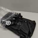 Reusable Grocery Bag on Wheels Shopping Bag with Wheels, Detachable Roller Tote Bag, Luggage Bag, used for Shopping, Camping, Traveling, Giving Gifts to Friends, Large Capacity, Black