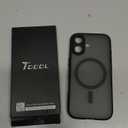 TOCOL for iPhone 17 Case, Compatible with Magsafe, Full Camera Protection, Built-in Magnetic Ring, Drop Protection, Translucent Matte Phone Case for iPhone 17 6.3 inch (Black)