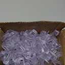 HOUSE DAY Space Saving Hangers 100 Pack, Clear Clothes Hanger Connector Hooks, Heavy Duty Hangers Space Saver, Premium College Dorm Room Essentials, Closet Organizers and Storage