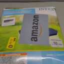INTEX 28030E Pool Cover: For 10ft Round Metal Frame Pools Includes Rope Tie Drain Holes 10in Overhang Snug Fit