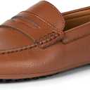 Amazon Essentials Men's Casual Driving Moc Loafers Slip-On Shoes (Brown, Size 12)
