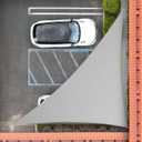 Royal Shade 14' x 14' x 19.8' Grey Right Triangle Sun Shade Sail Canopy Outdoor Patio Fabric Screen Awning RSTAPRT14 - UPF50+ 95% UV Blockage, Heavy Duty, Water & Air Permeable (We Make Custom Size) (Gray)