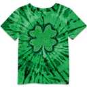 Boys Girls St Patrick's Graphic Party Tee Shirts Irish Short Sleeve Shamrock Tops Green Tie Dye Clover 11-12 Years