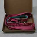 PHOEPET 5 Feet Dog Leash with Comfortable Padded Handle Easy Snap Clasp - Reflective Walking Lead for Large, Medium & Small Breed Dogs (Pink + Mint Green Base) (L(Width: 1"))