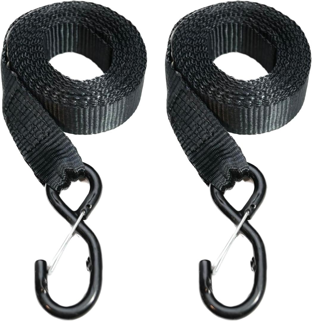 TorkStrap | 24' x 1.5" Tie Down Strap Extensions with S-Hooks - Compatible with TorkStrap HD750 (2-Pack)