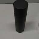 15oz Stainless Steel Vacuum Insulated Water Bottle with glass liner inside,glass lined thermos with tea strainer for Hot drink and Cold drink-Leakproof car mug(Black,tea strainer)