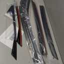 Rain Guards Fit for Honda Civic Sedan 2022 2023 2024 2025 2026, Tape-on Durable Side Window Wind Deflectors, 2025 Civic Rain Guard Black, 6 Pcs