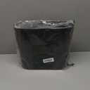 rejomiik Small Trash Can, 3.5 Gallon Slim Garbage Can Plastic Waste Basket with Handles Container Bin for Narrow Spaces Bathroom, Bedroom, Kitchen, Office at Home, Black (1 pack)