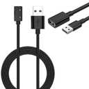6.5FT Charger Intended for ASUS VivoWatch 5 AERO (HC-C05) Replacement USB Cradle Cord Charging Cable Dock Smartwatch Accessories1 USB Extension Cable+1 Charge