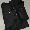 Amazon Essentials Men's Regular Fit Long Sleeve Wrinkle Resistant Stretch Dress Shirt, Black, 6X-Large Big Tall