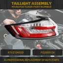 Dasbecan Tail Light Compatible with Ford Edge ST/ST-Line/Titanium 2019-2023