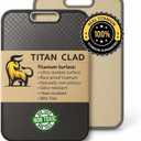 Titanium Cutting Board for Kitchen, Cutting Board Double Sided Food Grade, Pure Titanium and Wheat Straw PP, Scratch Resistant, Non Toxic Chopping Board, Dishwasher Safe, Easy to Clean Large Size