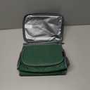 FlowFly Insulated Reusable Lunch Bag Adult Large Lunch Box for Women and Men with Adjustable Shoulder Strap,Front Zipper Pocket and Dual Large Mesh Side Pockets,ArmyGreen