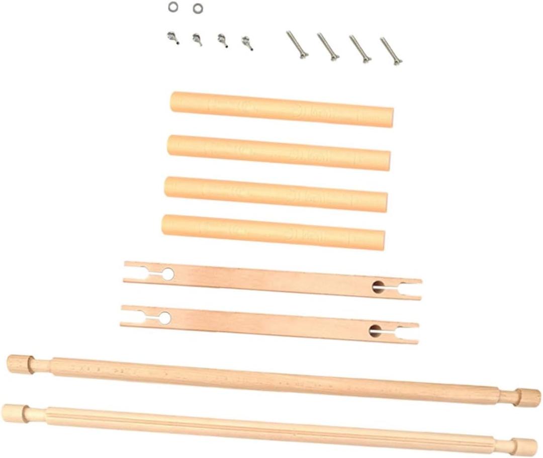 STOBOK 1 Set Solid Wood Cross Stand for Easy Embroidery Tapestry Frame Holder Lightweight and Portable Cross Rack for Craft Supplies