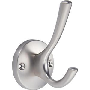 TUNNY 5 Pack Round Coat Towel Hooks - Brushed Nickel Coat Hooks for Hanging Coats Towel Hooks for Bathroom Wall Mounted Zinc Alloy Bath Towel Hooks Robe Clothes Hook Holder Heavy Duty Wall Hooks