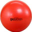 THERABAND Pro Series Exercise Ball, 22" Red Stability Ball for 5'1"–5'6" Users, Anti-Burst Yoga & Pilates Ball, Balance & Core Trainer, For Athletes Fitness at Gym & Home