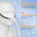 Replacement P10 Frame System for ResMed Airfit P10, Replacement Nasal Pillow Mask Headgear Set - Includes P10 Nasal Pillow, Headgear, CPAP Frame System - Perfect Seal & Ultra Comfort Accessories (S)