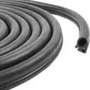 VAGURFO Rubber Edge Trim,Car Weather Striping,Door Rubber Seal Strip Trim Seal,Automotive Weather Stripping Edge Guard for Cars, Boats, RVs, Trucks, and Home Applications (20 FT)