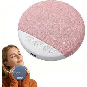 Pillow Speakers for SleepingUnder Pillow Speaker with White Noise Timer, Mini Bone Conduction Sleep Aid with Stereo Bass (Pink)