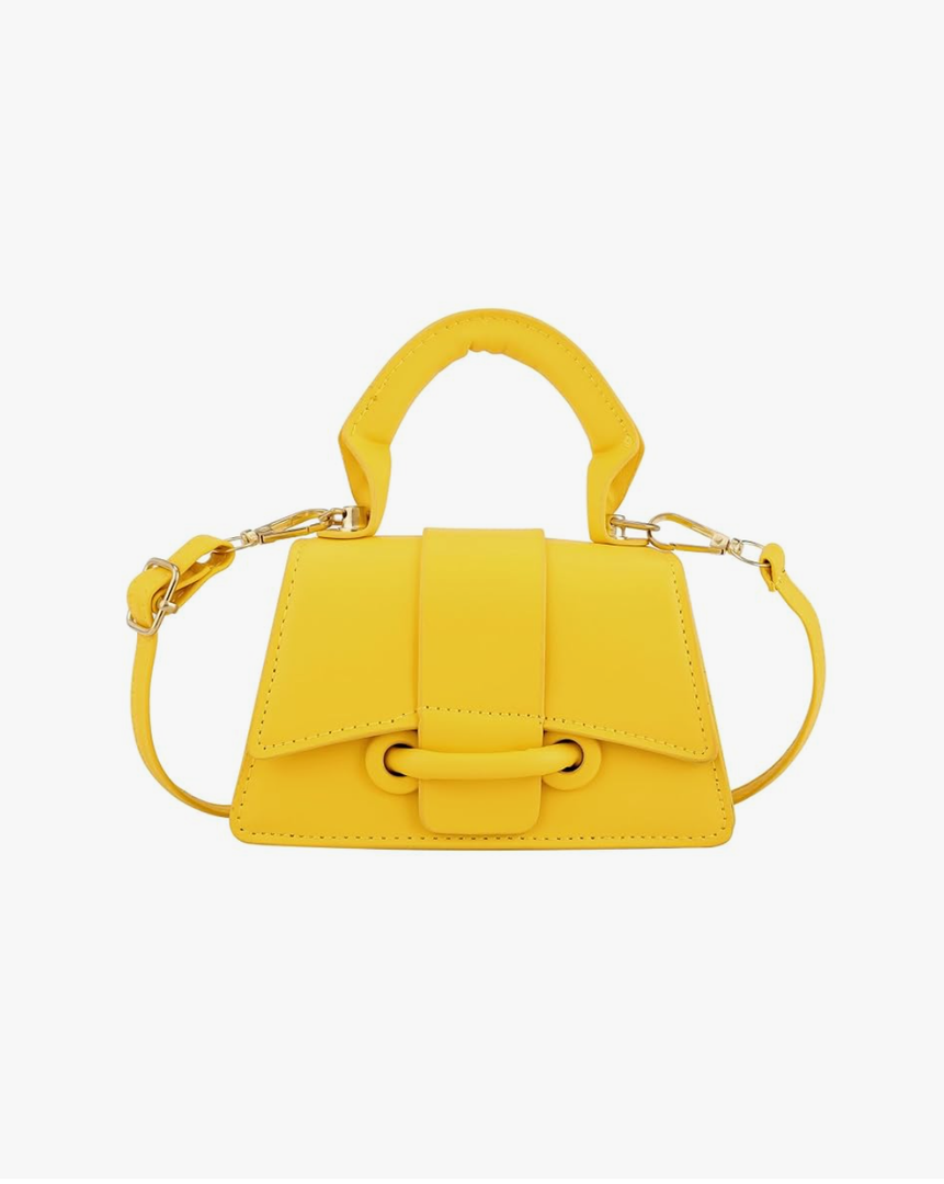 Ayliss Micro Mini Crossbody Handbag Women's Purse Clutch Cute Mini Trendy Bag Top Handle PU Leather Shoulder Bag