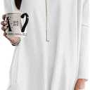 Naggoo Women's Long Sleeve Tunic Tops with Pockets for Leggings Casual Long T Shirts Floral Print Blouses, S