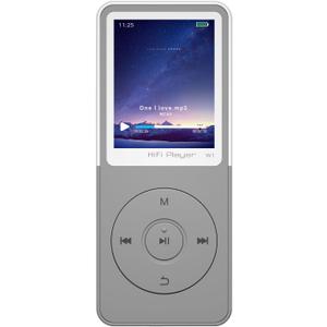Mp3 Player with Bluetooth Music Players,Portable Mp3/Mp4 Players with Video,Voice Record,Fm Radio,E-Book,Photo Viewer,Alarm Clock,1.8" HD Screen MP3 Player with SD Card Slot (White 64GB)
