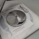 Makeup Mirror with Lights, 1x/20x 360 Rotation Vanity Mirror, Brightness Adjustable Lighted Makeup Mirror with Magnification, 5000 mAh Rechargeable Double Sided Mirror with 3 Colors, Gift for Women (Chrome)