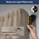 ENJOYBASICS Blackout Curtain rod for windows 48 to 84, Wrap Around Curtain Rods for Bedroom, Living Room, Adjustable from 30 to 86 Inches, Gold