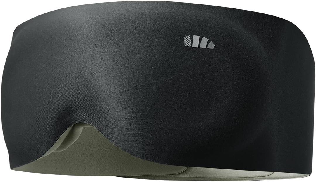 BENEUNDER Sleep Mask for Women Men,3D Contoured Cup Weighted Eye Mask, 100% Light Blockout Blindfold for Flight Nap Travel (Black)