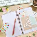 20 Pack Acrylic Sublimation Blanks Paper Clips Jumbo Set 4x2 Inch Sublimation Bookmarks and 3.2x3 Inch Heart Clear Paperclips for School Classroom Office Home DIY Supplies