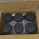 Huichuiero [6 Pack] 20 Oz Glass Juicing Bottles w Airtight Lids - Reusable Drinking Jars w Scale Marker, Travel Water Cups - Tall Mason Jar for Kombucha, Vanilla Extract(Extra 2 Lids)