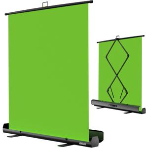 EMART Upgrade Green Screen, 58x74in Collapsible Chroma Key Panel for Background Removal, Portable & Retractable Wrinkle-Resistant Backdrop with Stand for Streaming, Photographic Studio, TikTok