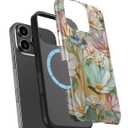 Esdot for iPhone 16 Pro Case Cute - Wireless Charging - Preppy Floral | Compatible with Magsafe, Dual-Layer Hard Shell & Silicone, Aesthetic Wildflower Phone Cover for Women Girls