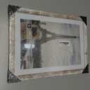 Hongkee 10x14 Picture Frame with Real Glass - 8x12 Wooden Frame with Mat, Horizontal and Vertical Display for Wall or Tabletop (Distressed White, 1 Pack)