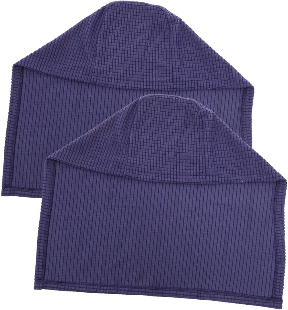 VICASKY 2pcs Navy Stretch Sofa Armrest Soft Armrest Towels for Home Clean Protective Cloth Stylish Decor for Couch Furniture (Picture 1)