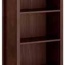 SIMPLIHOME Artisan Bookcase - 72 inch Tall 5-Shelf Solid Wood Bookshelf in Russet Brown, Contemporary Storage for Living Room, Study Room or Office with Adjustable Shelves and Decorative Side Panels