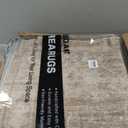 Nakagishi 10x14 Area Rugs Living Room: Washable Large Vintage Rug Neutral Non-Slip Soft Stain Resistant Indoor Carpet for Bedroom Nursery Dining Room Office Playroom - Dark Bown