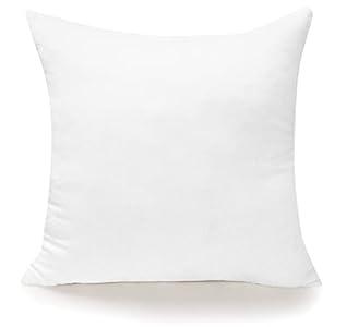 Royale Linens Throw Pillow Insert 1 Pack 12 x 12 Inch Pillow Insert - Square Pillow - Bed & Couch Pillow - Sofa Pillow Insert - Decorative Pillow Insert - Inner Cushion - Pillow & Shams Stuffer White