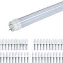 2FT T8 T10 T12 LED Tube Lights 12W 4000K, 24 Inch 1680Lm Light Bulbs, F17T8/F24T8 Light Bulbs Replacement, Ballast Compatible, Dual-Ended, Frosted Lens, UL Listed, 42-Pack (4000k Cool White)