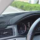 Custom Fit Dashboard Black Center Console Cover Dash Mat Protector Sunshield Cover Compatible with Toyota Tacoma 2016 2017 2018 2019 2020 2021