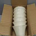 Wellmet Chandelier Shades, ONLY FOR CANDELABRA BULBS, Clip-on Fitter Lamp Shades, 3" X 6" X 5", 6 pcs Set (Bell-3x6x5 inches, Cream white)