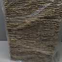 4 Small 3.6 QT Seagrass Wicker Baskets for Shelves, 10" Long Woven Pantry Organizers and Storage Basket, Decorative Rattan Shallow Rectangle Baskets for Organizing Countertop Kitchen