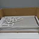 QIVOMIX Shoe Cabinet Storage, Modern Freestanding Organizer with 2 Flip Drawers, Narrow Shoe Rack Cabinet for Entryway, Walnut