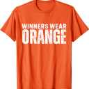 Winners Wear Orange Spirit Wear Team Game Color War Camp T-Shirt