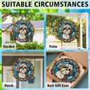 Shih Tzu Yard and Garden Wind Spinner, Unique 3D Hanging Shih Tzu Wind Spinner