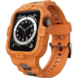Bands Compatible for Apple Watch Band 41mm 40mm 38mm, Men Sport Rugged Band with Protective Case for Watch Series 9 8 7/Series 6 SE 5 4 3