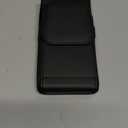 Leather Phone Holster with Strong Metal Belt Clip and Magnetic Closure Compatible with iPhone 16/15/14/13/12 Pro and Non-Pro, Galaxy S25 S24 S23 S22, M-Black