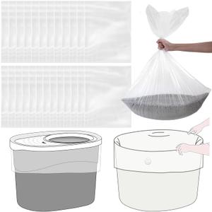 Cat Litter Box Liners Compatible with IRIS Top Entry Cat Litter Box - 25 Pack, Tear-Resistant and Spill-Proof, Perfect Fit for Most Top Entry Litter Pan Models