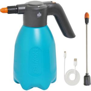 ES2-PRO Electric Spray Bottle 2L/0.5Gallon Plant Mister,Spray About 30 Gallons On a Single Charge,Rechargeable Battery Powered Sprayer,Automatic Watering Can,Pump Sprayer for Indoor Plants (Blue)